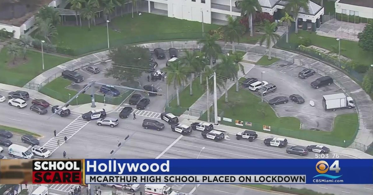Hollywood schools on lockdown CBS Miami
