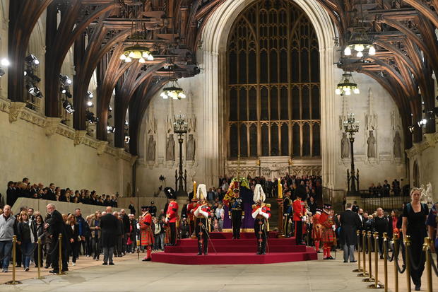 Lying-in-State Of Her Majesty Queen Elizabeth II At Westminster Hall 