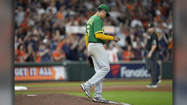 A's Fujinami's dream debut comes undone in third as Angels win 13-1