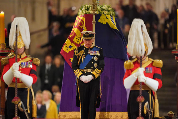 Lying-In-State Of Her Majesty Queen Elizabeth II At Westminster Hall 