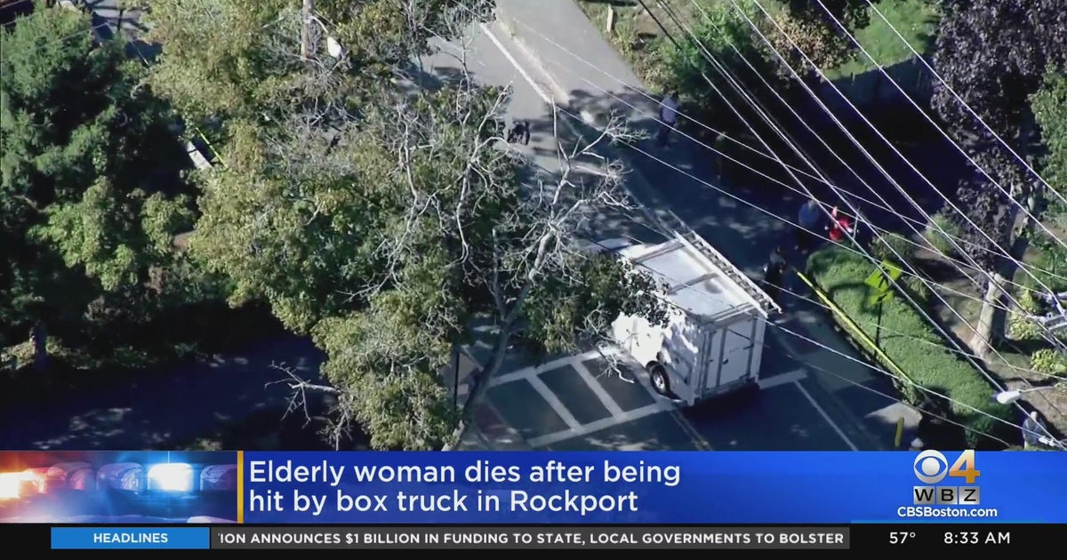 Woman dies after being hit by box truck in Rockport - CBS Boston