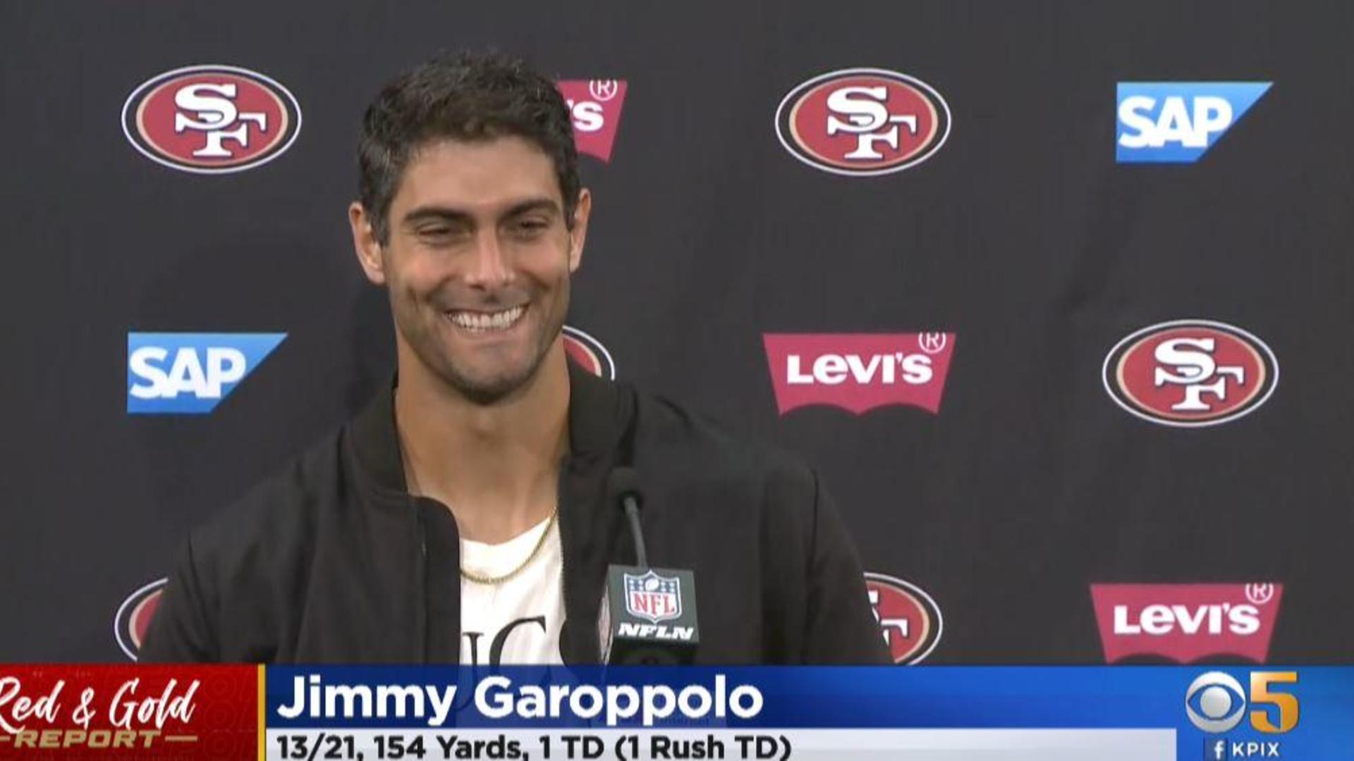 49ers turn to Jimmy Garoppolo after Trey Lance's injury: 'This is the  reason you buy insurance' - CBS San Francisco