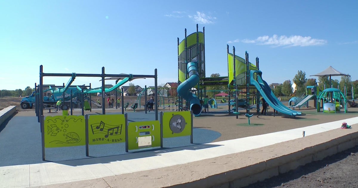 Wish for an accessible playground comes true in Waconia CBS Minnesota