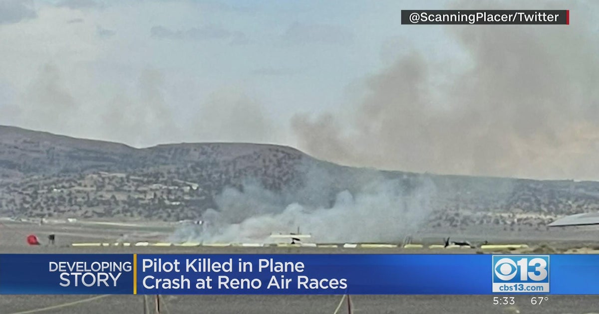Pilot killed in crash while competing in the Reno Air Races - CBS ...