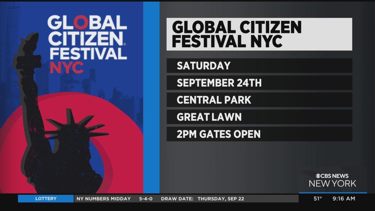10th annual Global Citizen Live concert comes to Central Park on Saturday -  CBS New York