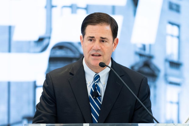 Arizona Gov. Doug Ducey speaks at an event in Washington, D.C., on June 7, 2018.