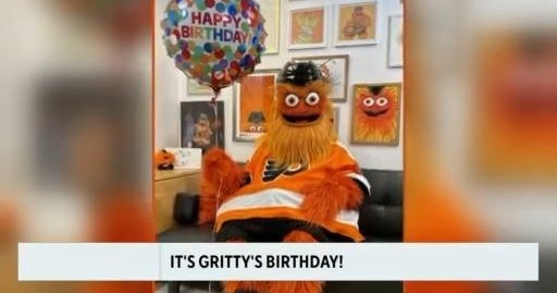 Gritty celebrates 4th birthday - CBS Philadelphia