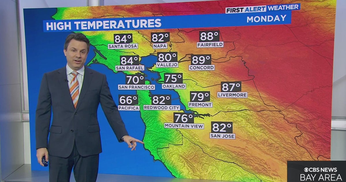 First Alert Weather Sunday Night Forecast CBS San Francisco