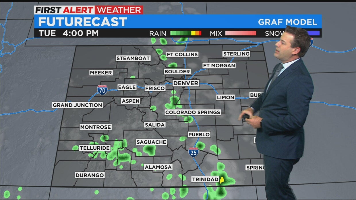 Sunny, warm and dry to start the week - CBS Colorado