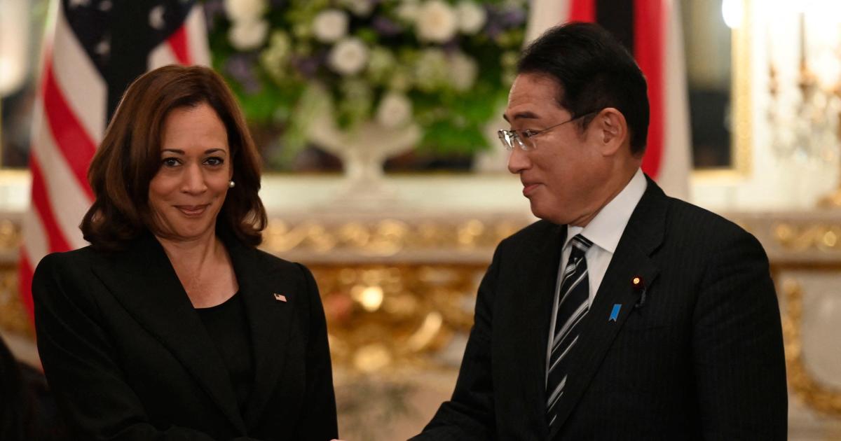 Kamala Harris in Japan amid protests over state funeral for slain ex-Prime Minister Shinzo