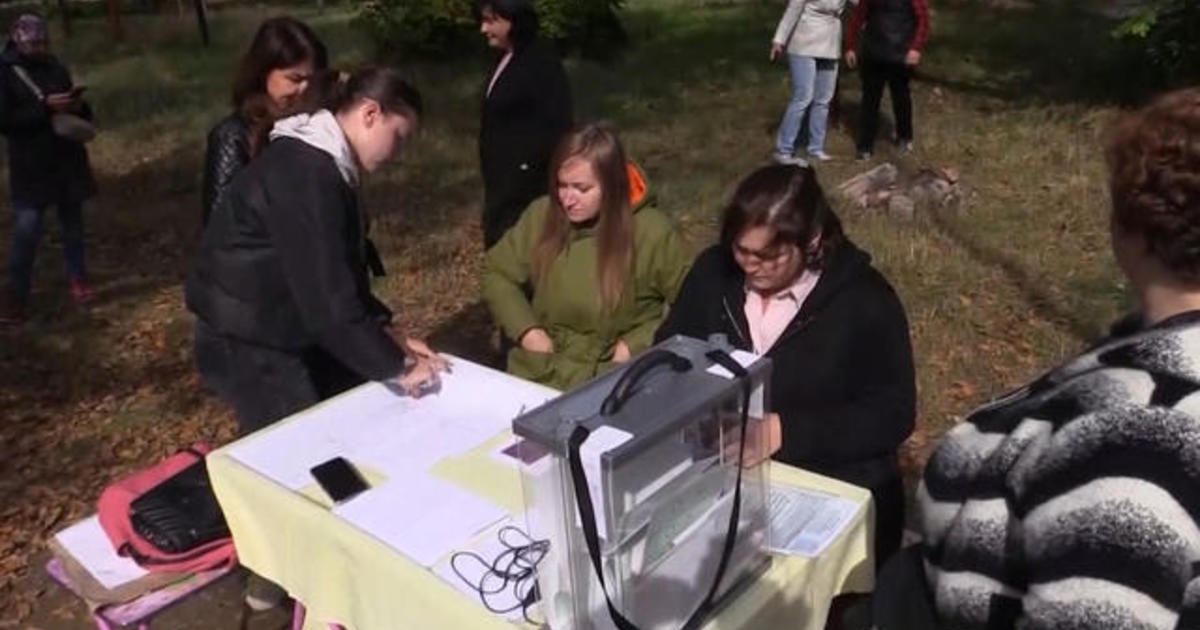 Voting in Russian-held territory condemned by Western countries as a sham