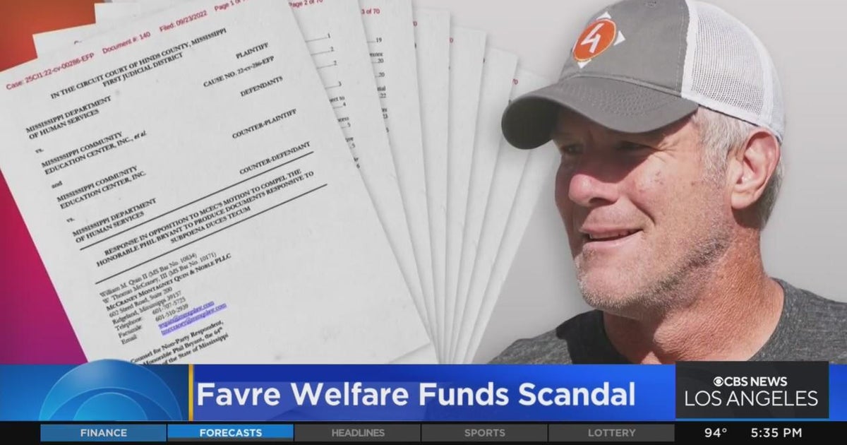 New details come to light in Brett Favre's welfare funds scandal CBS