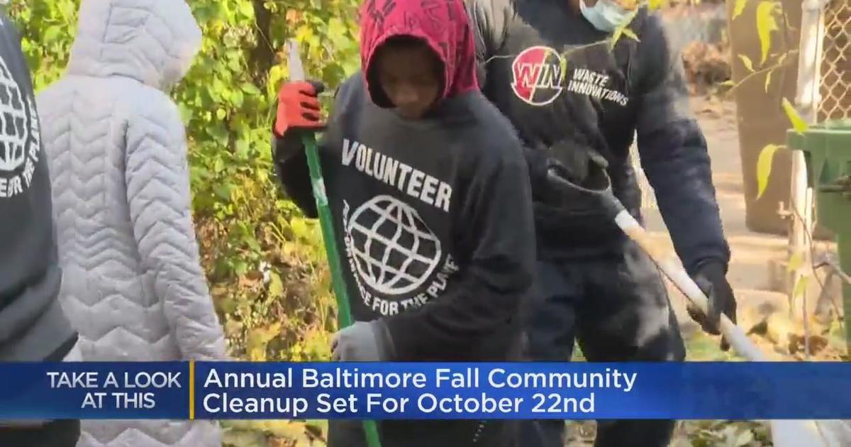 Annual Baltimore Fall Cleanup announced for October CBS Baltimore