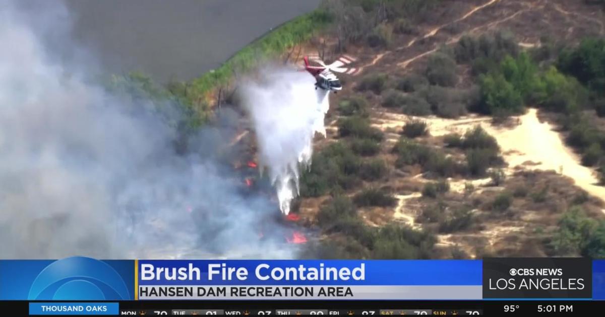 Firefighters Contain Brush Fire Near Hansen Dam Cbs Los Angeles 3696