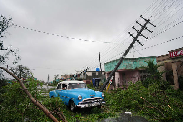 Cubans face Hurricane Ian in Pinar del Rio, Cuba 