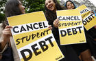 Student Loan Borrowers Gather To Tell President Biden To Cancel Student Debt 