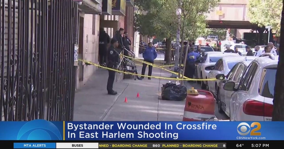Bystander hurt in crossfire of East Harlem shooting CBS New York