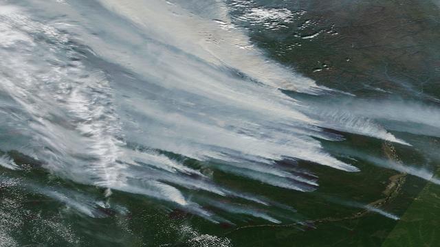 Overview of fires near Yakutsk 