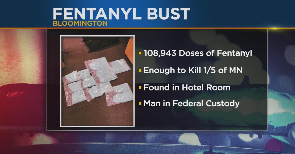 Drug bust in Bloomington hotel busts yields 108K fentanyl pills CBS