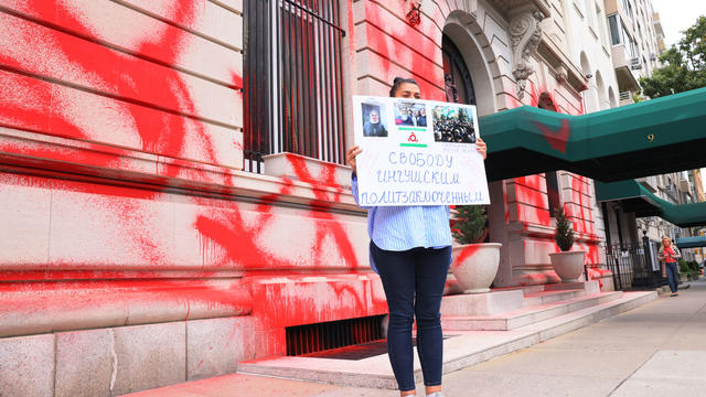 Russian Consulate In New York Defaced As Russia Announces Annexation 