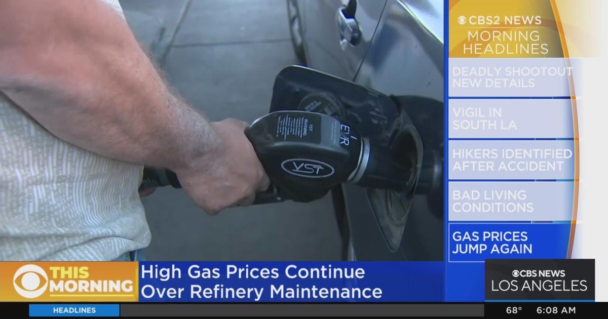 Gas prices jump again, nearing record highs set earlier this year CBS