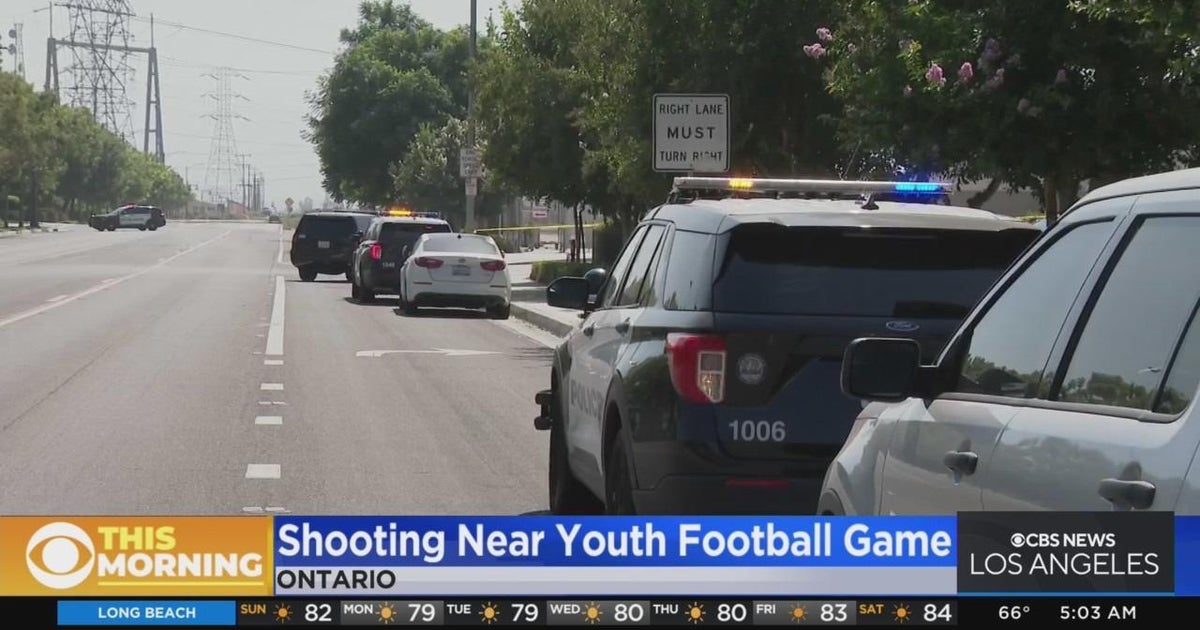 Man wounded in attack near youth football game in Ontario - CBS Los Angeles