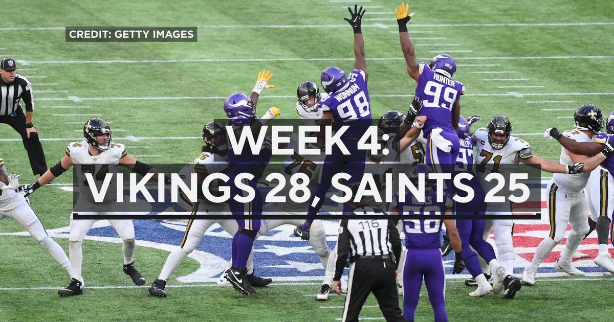 Saints miss last-second FG to give Vikings 28-25 win in London