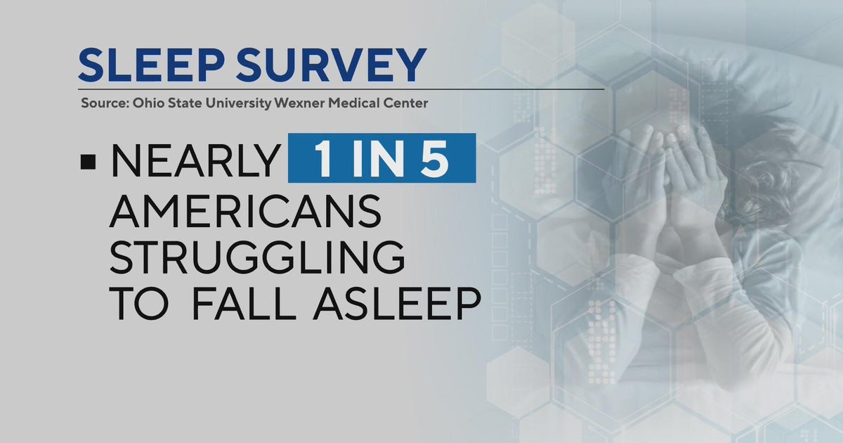 1 in 5 Americans report struggling to fall asleep - CBS Minnesota