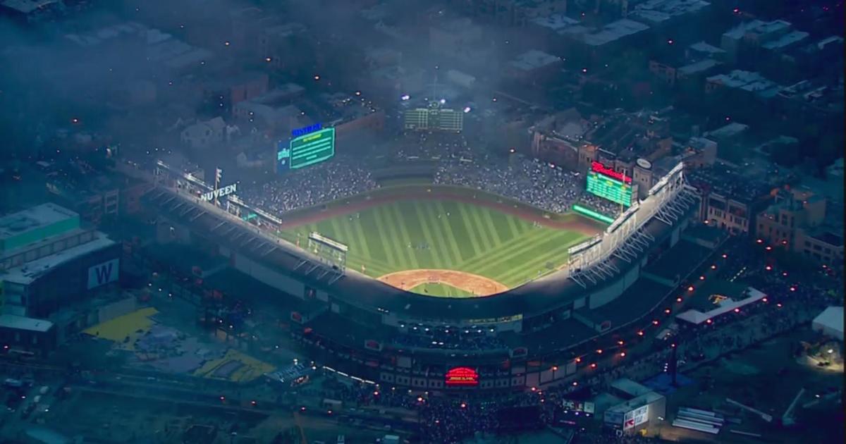 View: Aerial Shot Of Wrigley Field, 2 Months Before Cubs' Home Opener - CBS  Chicago