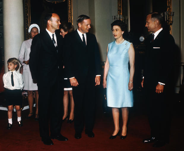 Queen Elizabeth II and Apollo 11 Astronauts 