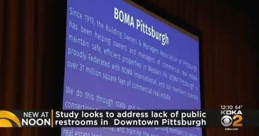 Study looks to address lack of public restrooms in downtown Pittsburgh - CBS Pittsburgh