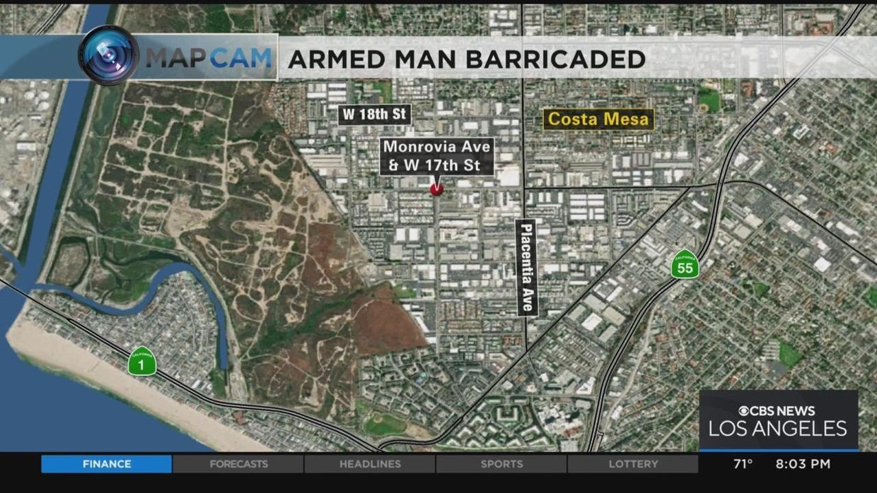 Possibly armed suspect arrested after hours-long standoff in Costa Mesa ...