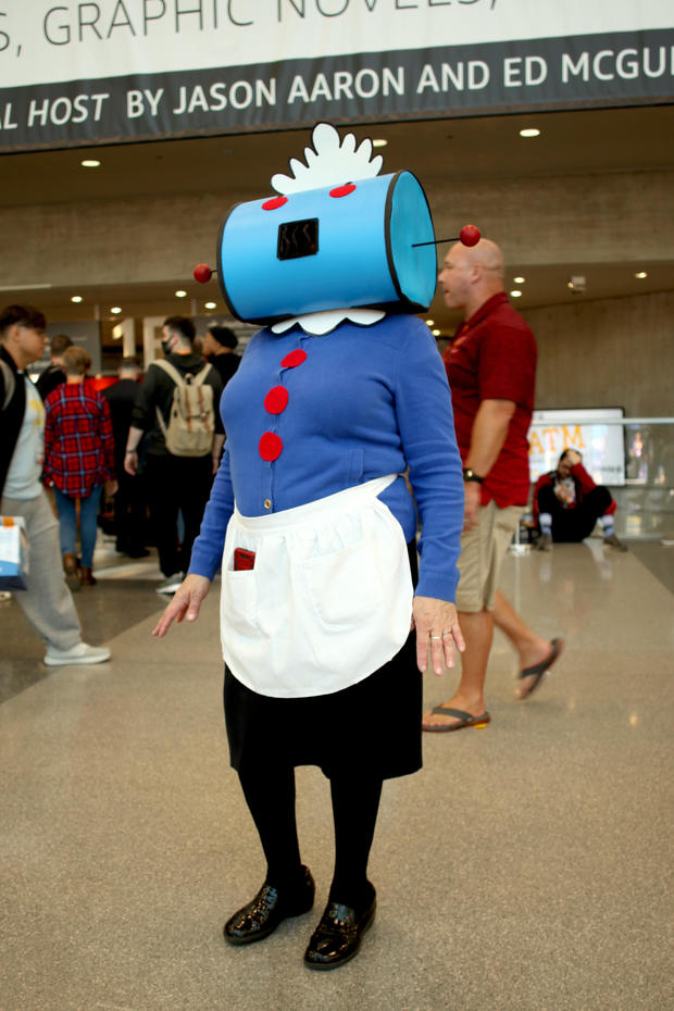 Rosey the robot maid attends New York Comic Con on October 06, 2022 in New York City. 