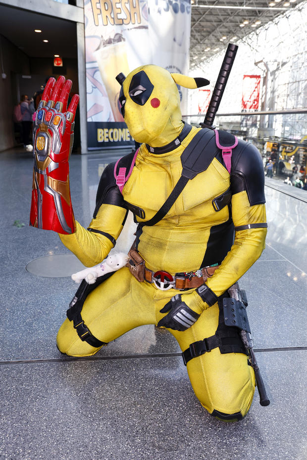 Dead-Pikachu poses during New York Comic Con 2022 on October 06, 2022 in New York City. 