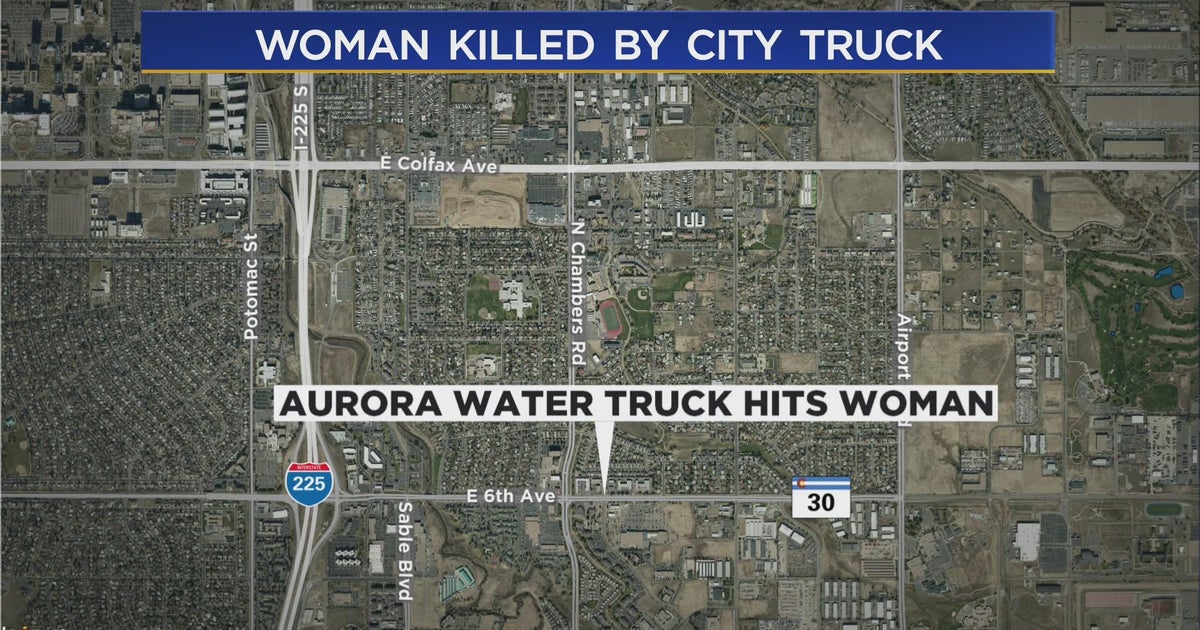 Woman struck and killed by Aurora Water Department truck CBS Colorado
