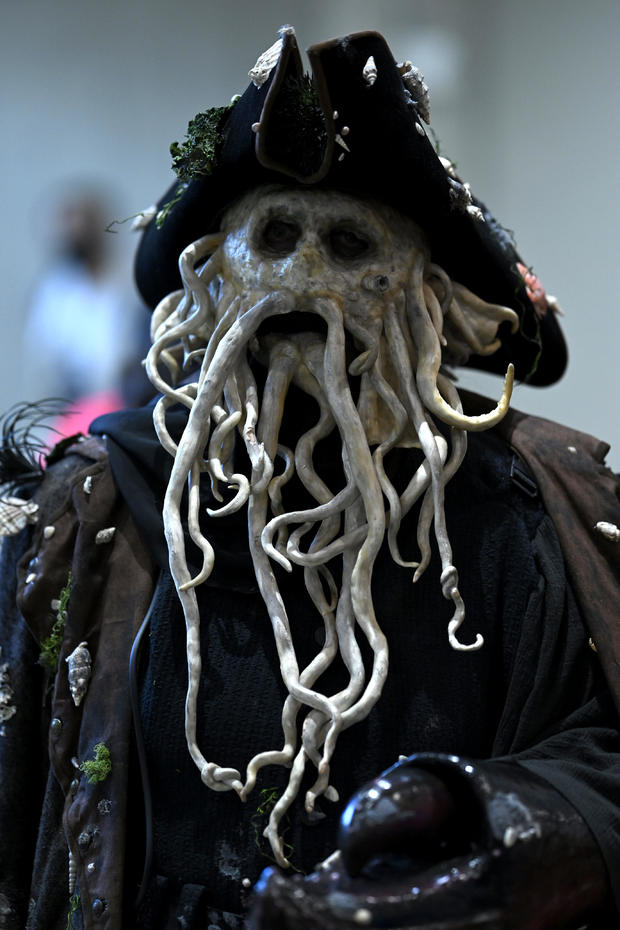 A Davy Jones cosplayer during New York Comic Con 2022 on October 08, 2022 in New York City. 