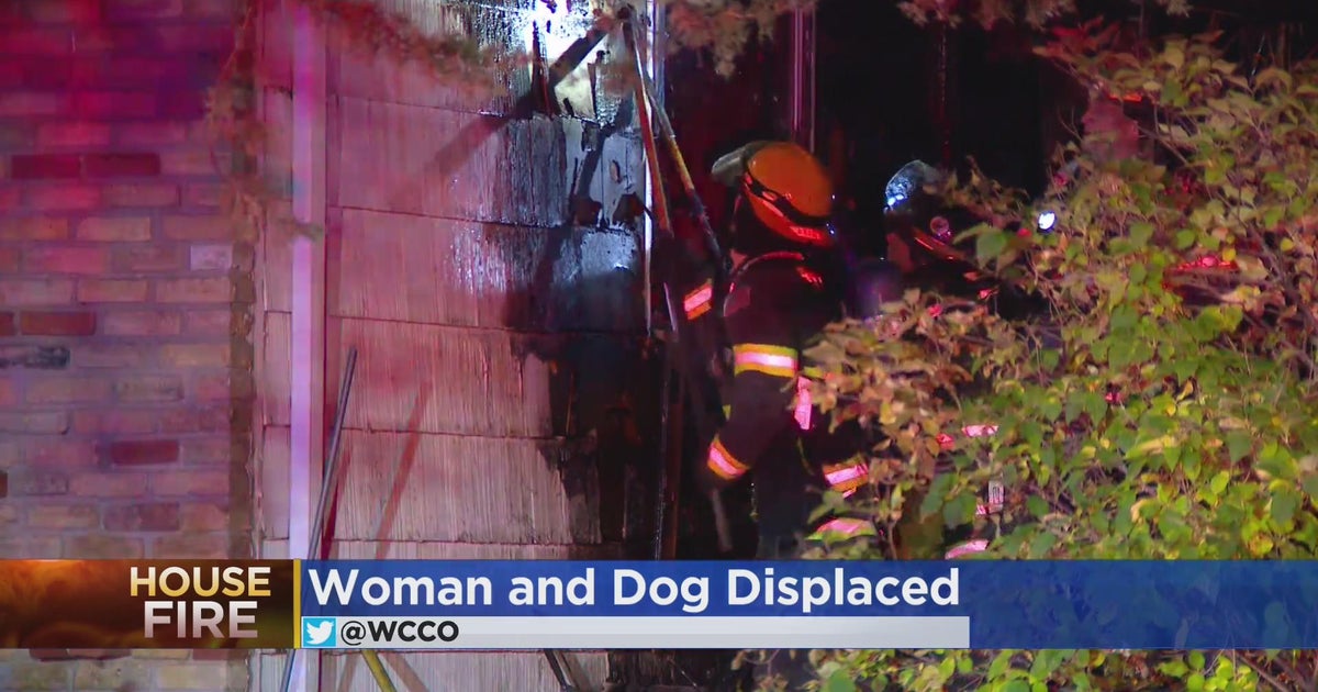 Dog and woman displaced in house fire - CBS Minnesota
