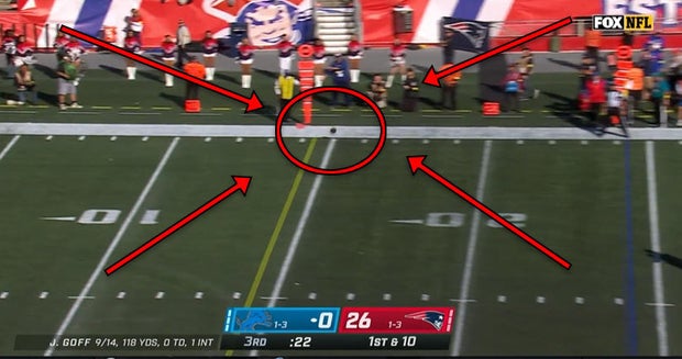 A Jared Goff incompletion