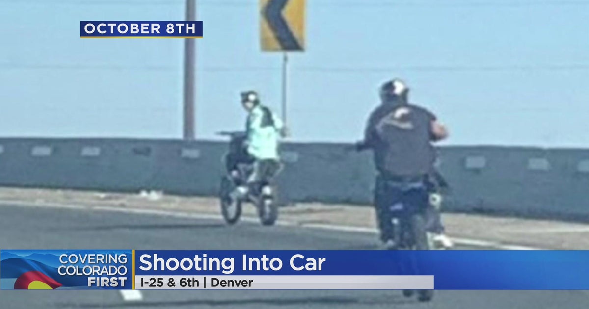 Denver police search for suspects who shot into car on 6th Avenue - CBS ...