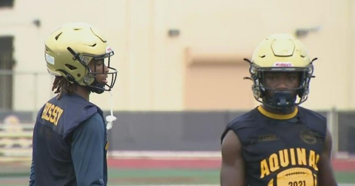 CBS4 Nat Moore Trophy Nominees are St. Thomas Aquinas dynamic duo Conrad Hussey and King Mack