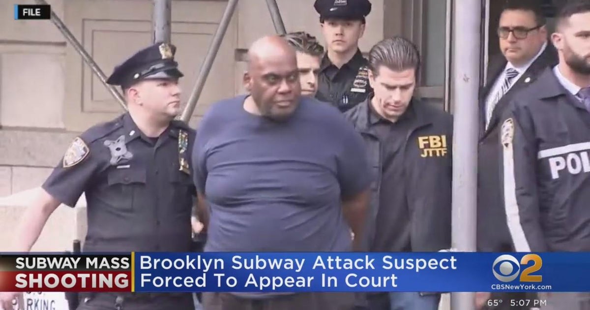 Subway shooting suspect Frank James forced to appear in court - CBS New ...