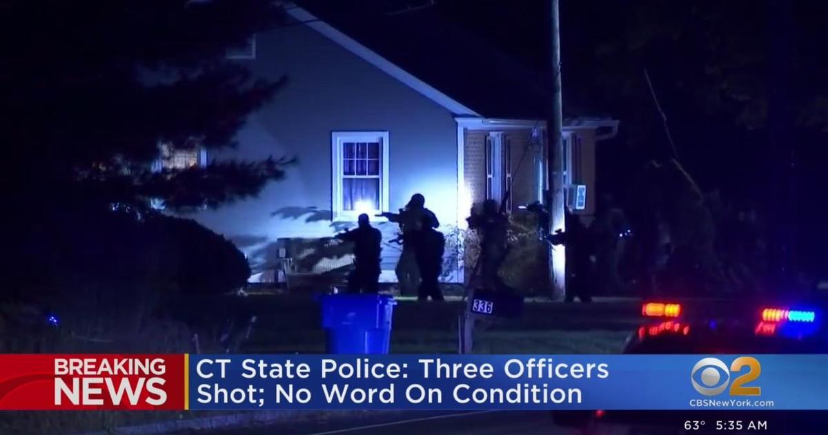 3 Officers Shot Overnight In Conn. - CBS New York