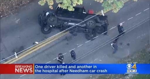 Driver killed, another injured in Needham crash CBS Boston
