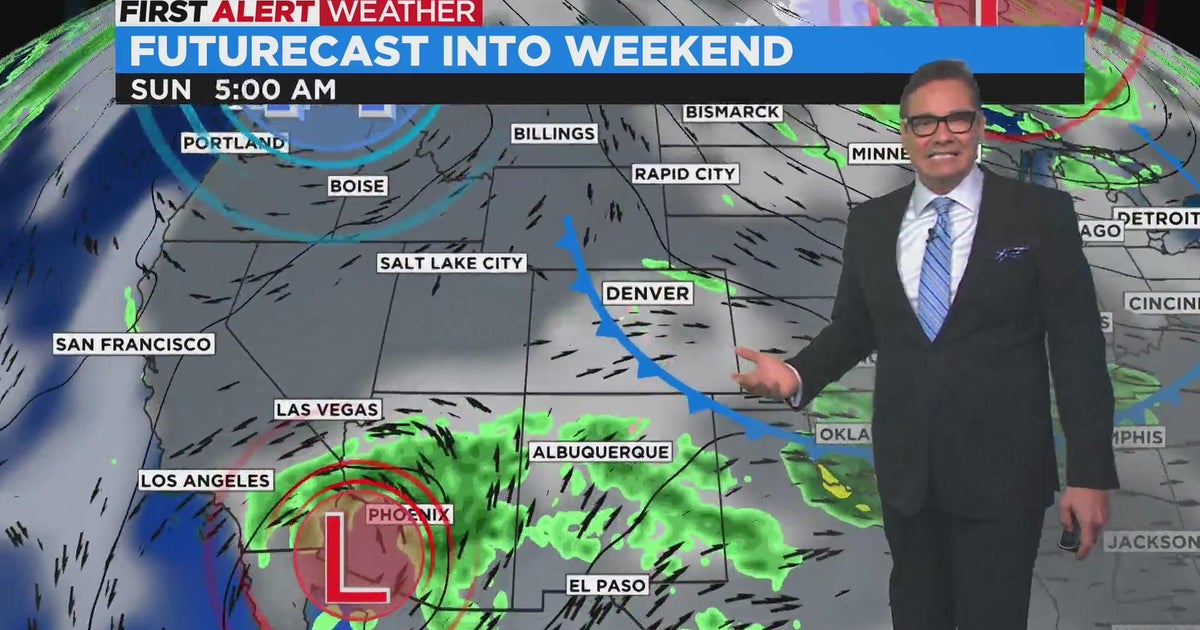 Weak cold front swinging thru for the weekend - CBS Colorado