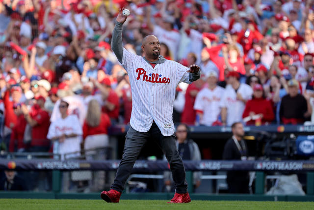 Fan Questioned by Police After Phillies' Victorino Is Doused by