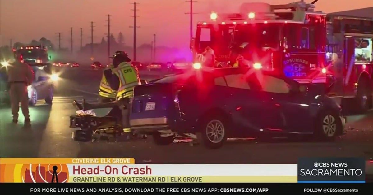 1 hurt in Elk Grove headon crash CBS Sacramento
