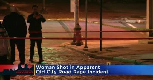 Apparent road rage shooting in Old City leaves woman injured - CBS ...