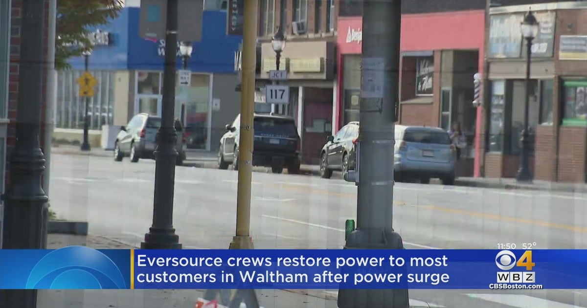 Eversource crews restore power to most customers in Waltham after power