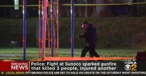 Police Fight at Sunoco sparked shooting that killed 3 people, injured