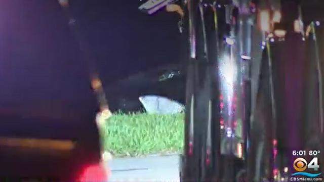 Car crashes into Wilton Manors canal. 